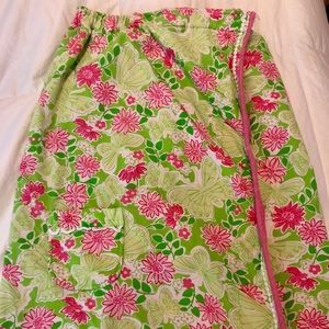 Lily Pulitzer towel wrap